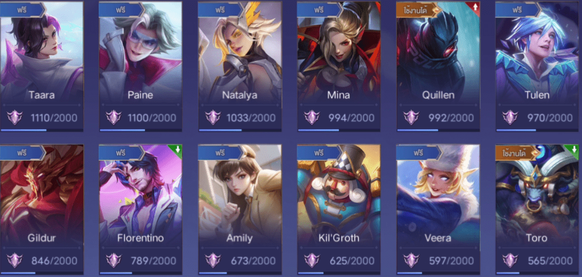 R - 0016：บัญชีนี้มีฮีโร่ 122 ตัวและสกิน 281 แบบ - uggame