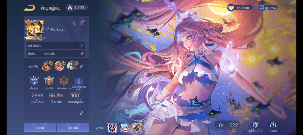 R - 0022：บัญชีนี้มีฮีโร่ 100 ตัวและสกิน 211 แบบ - uggame